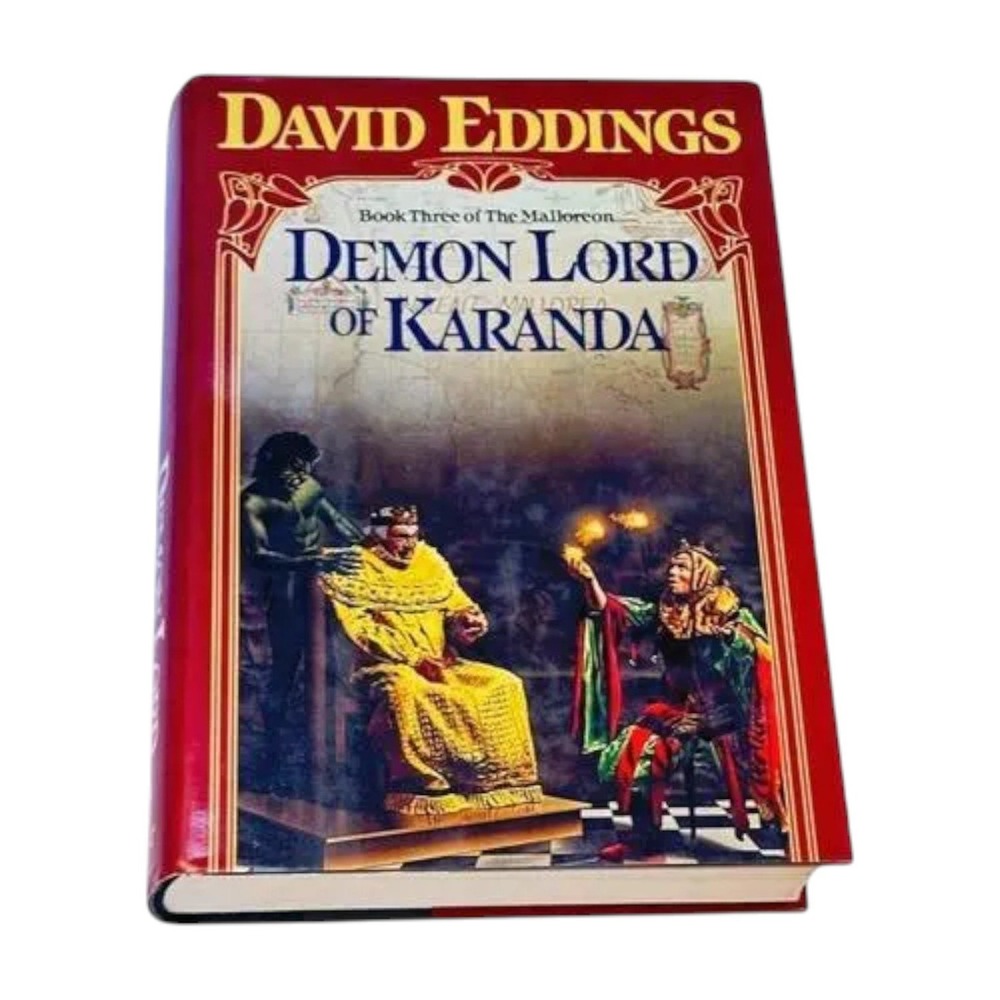 Demon Lord of Karanda Book David Eddings HC DJ Del Rey First Edition 1988‎